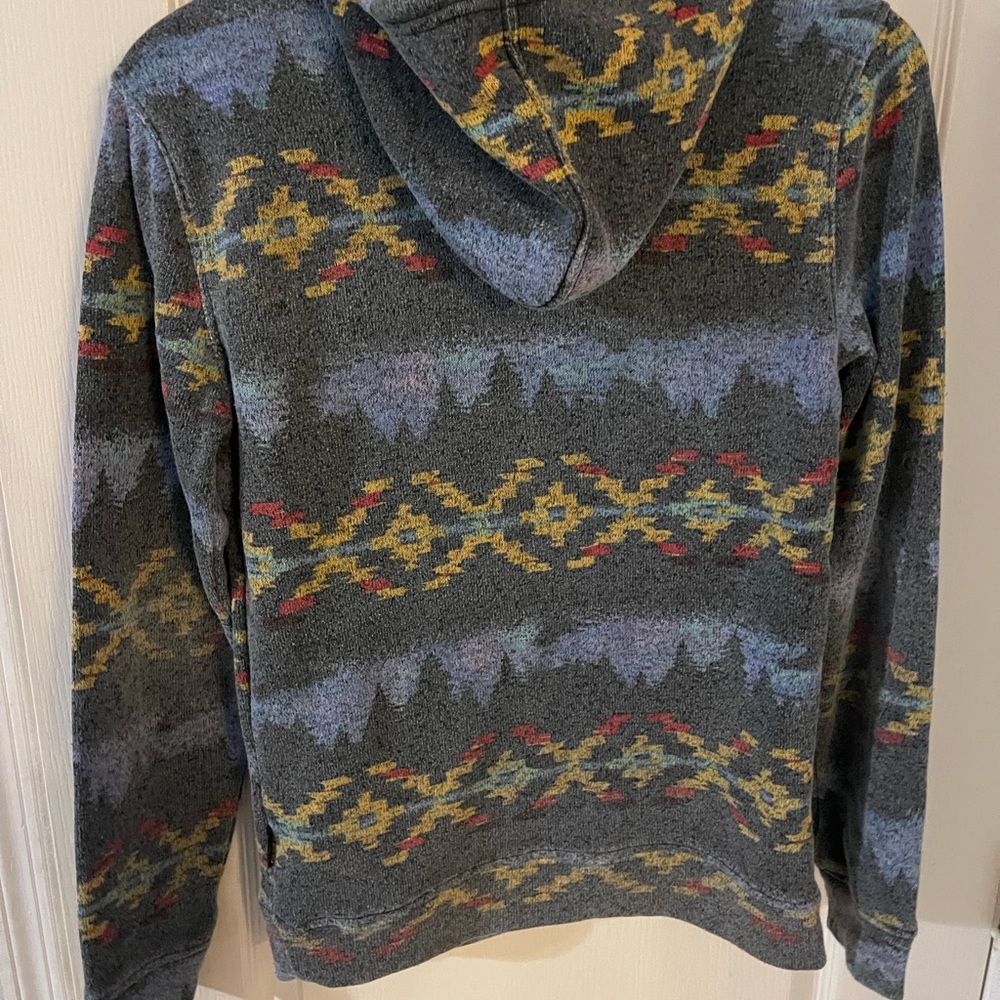 Brooklyn Cloth Gray Multicolor Patterned Hoodie - image 2